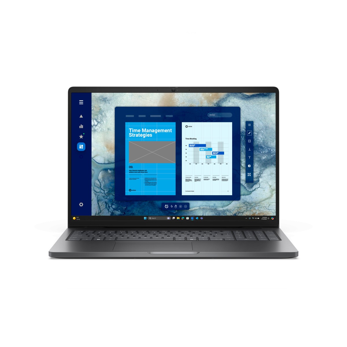 Laptop Dell Pro 16, 16" 1920x1200 WUXGA, Intel Core Ultra 5 225U, 16GB, 512GB SSD, Windows 11 Pro, Español.