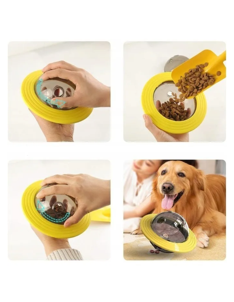 Juguete Saturno interactivo dispensador de alimento