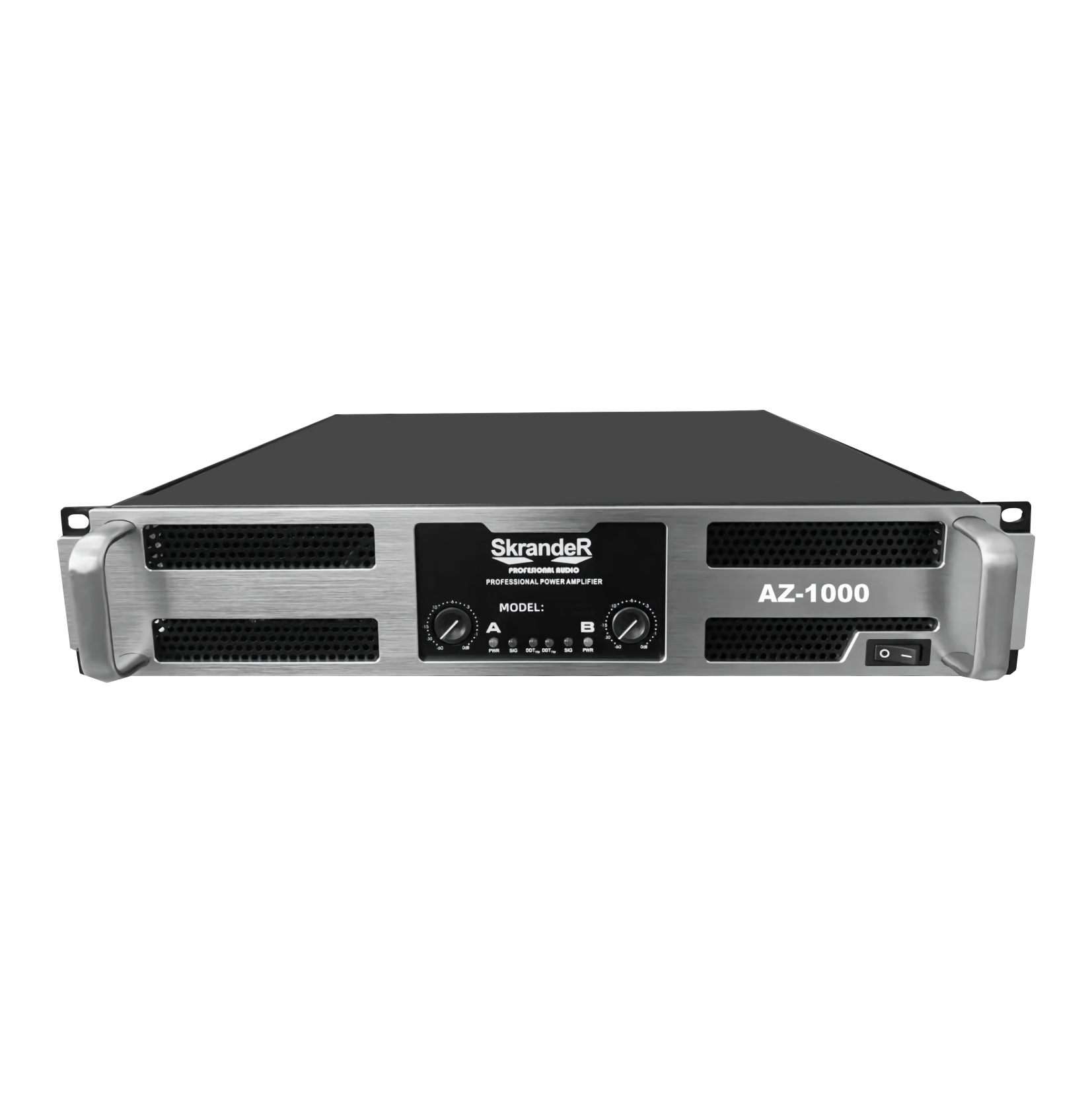 Amplificador Profesional Clase H Skrander Az-1000 2 canales 1000wx2