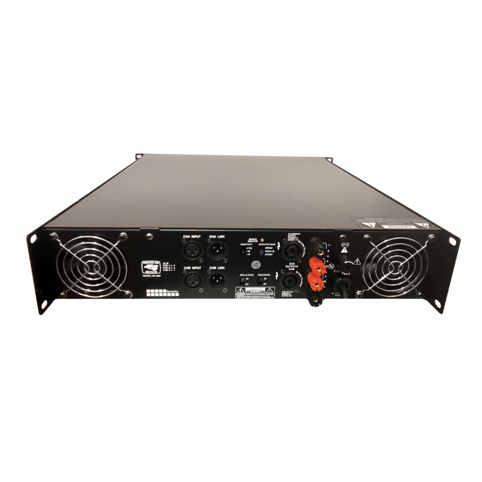 Amplificador Profesional Clase H Skrander Az-1000 2 canales 1000wx2