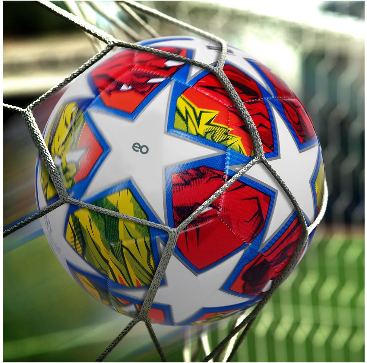 Balón Fútbol Soccer Para Entrenamiento Champions Stars No. 5 Rojo Naranja