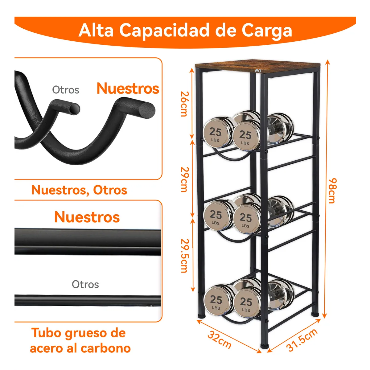 Rack Porta Garrafón Metálico 4 Niveles Para Garrafón De Agua