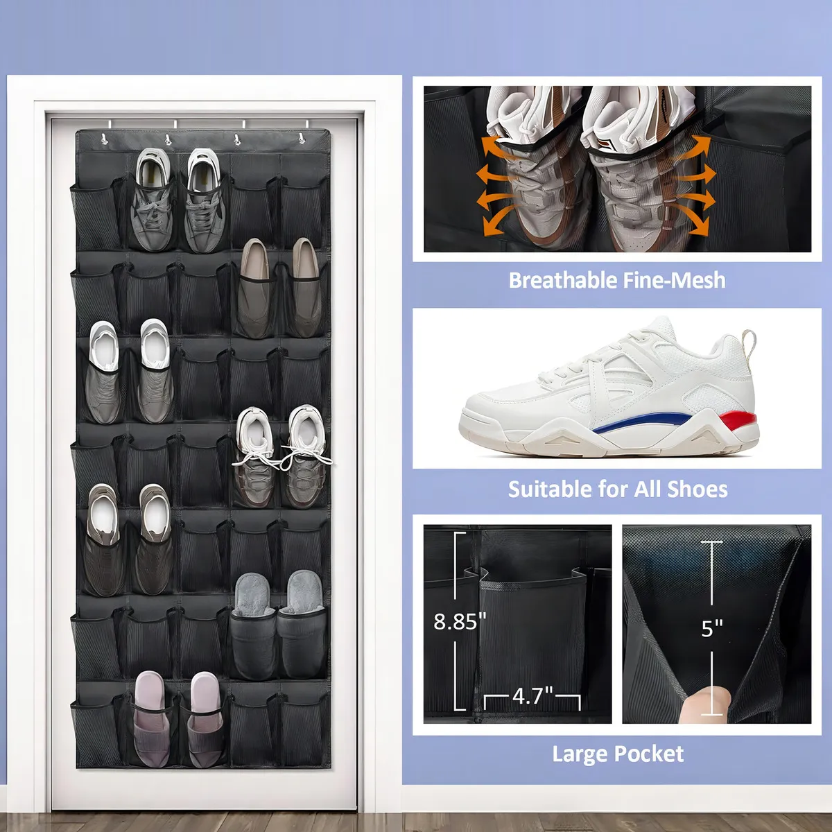 Zapatera Moderna Para Puerta 35