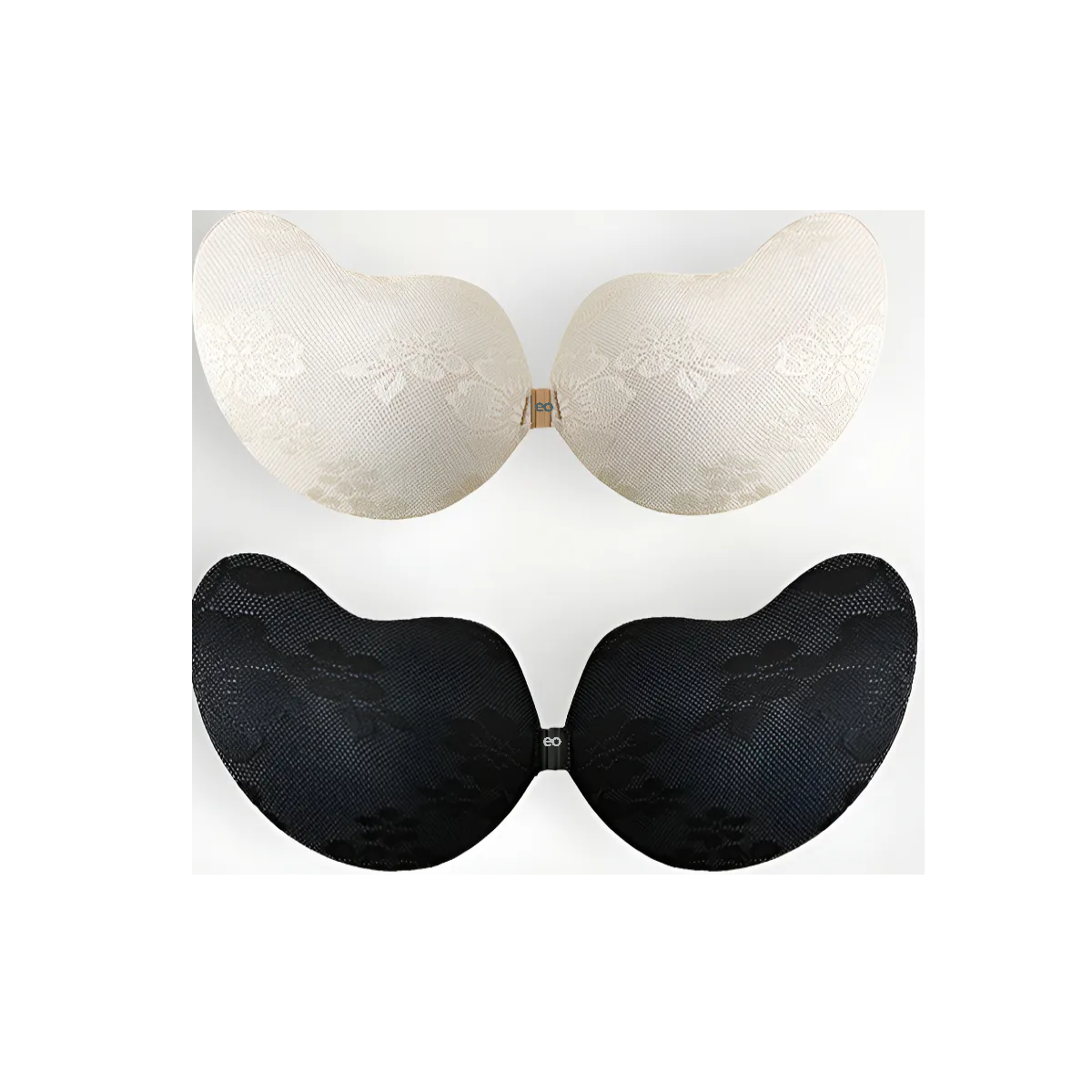 Brasier Strapless Invisible, 2 Unidades Negro y Nude D38