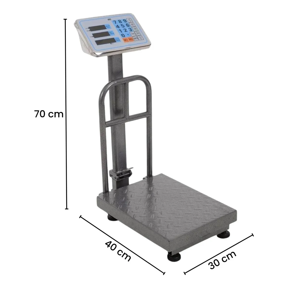 Bascula Electronica Comercial Industrial Digital 150 Kg Gris