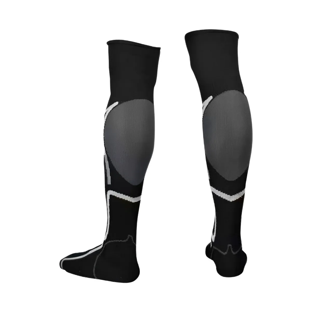 Medias Portero Paquete 2 Pares Extra Larga Arriba Rodilla 2Negro 