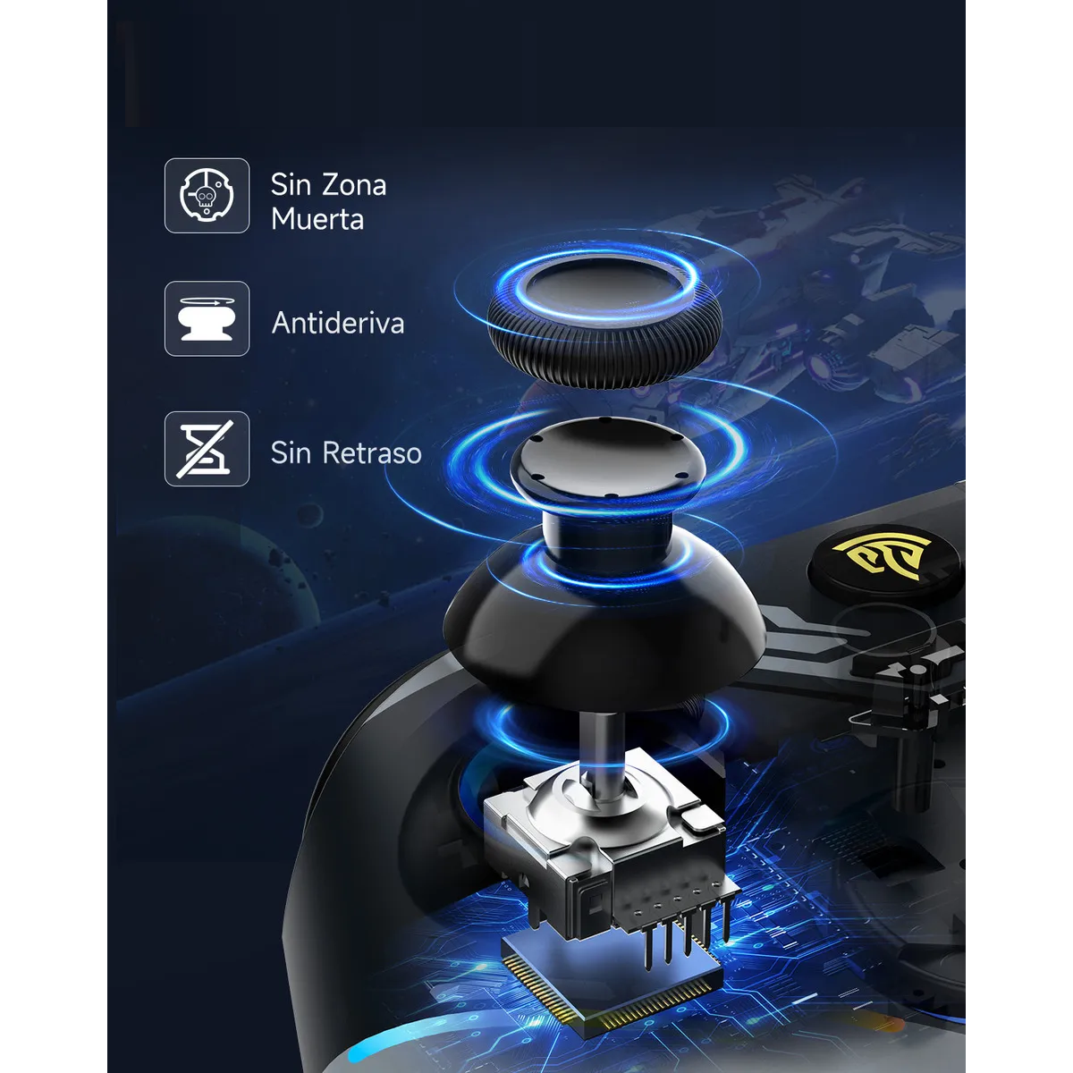 Control Bluetooth Para Pc Android Ios Nintendo Switch Hall Joysticks Y Triggers