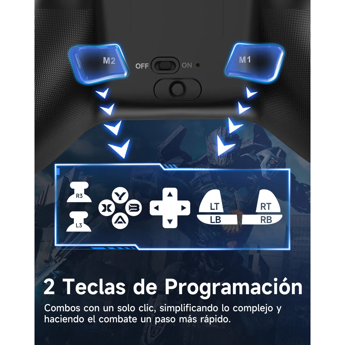 Control Bluetooth Para Pc Android Ios Nintendo Switch Hall Joysticks Y Triggers