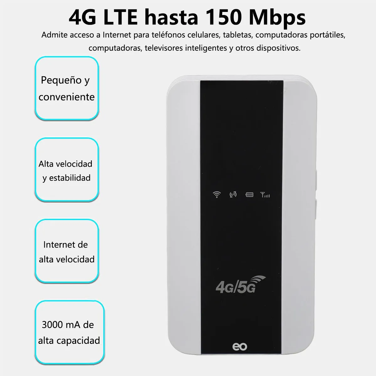 Módem Wifi de Internet Portátil Inalámbrico 4g