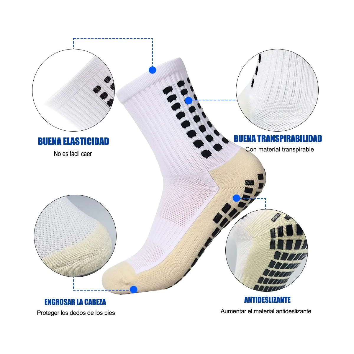 Kit Calcetines Futbol  14 Pares 7 negro - 7 blanco