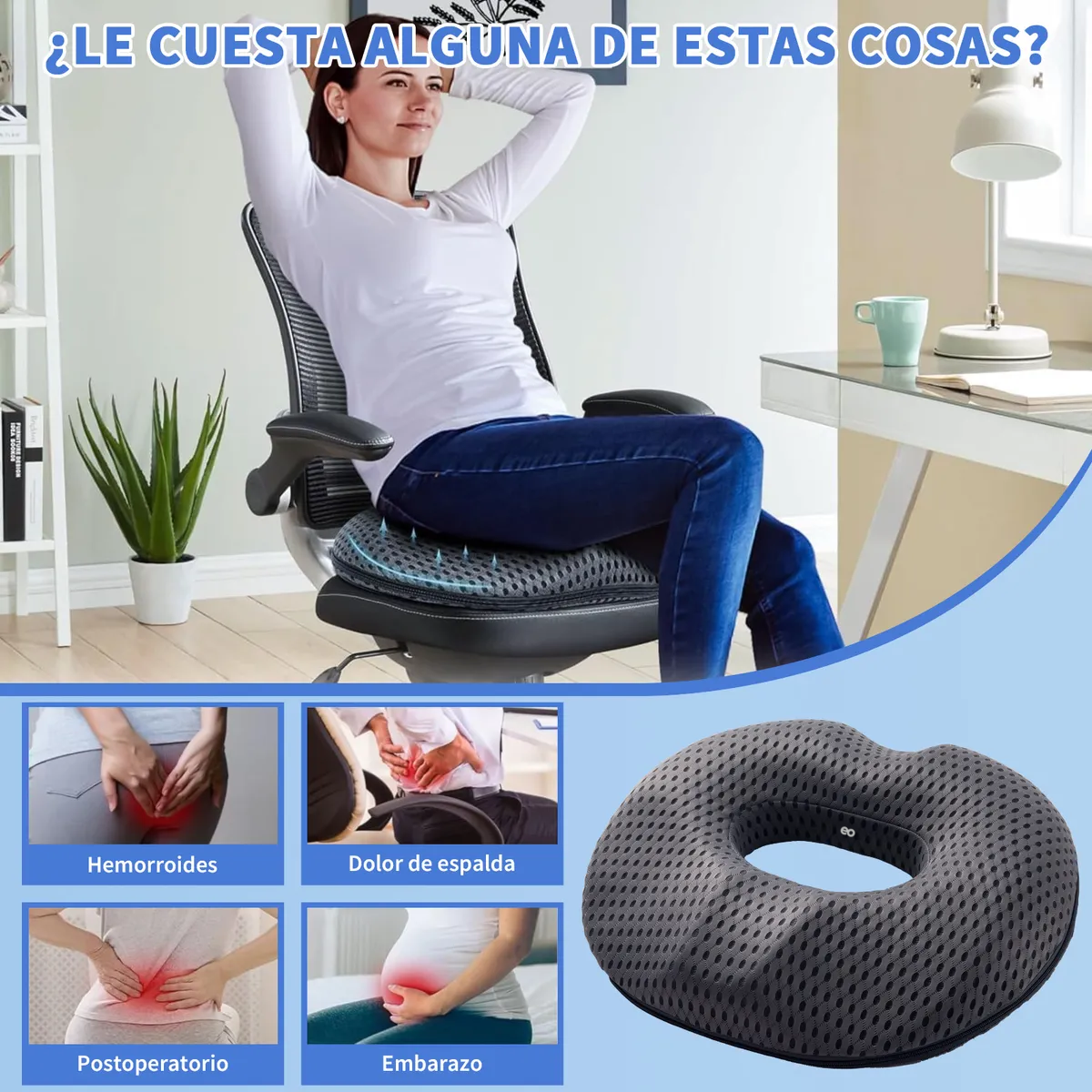Dona Ortopédica Para Hemorroides Y Coxis Grande Almoadas