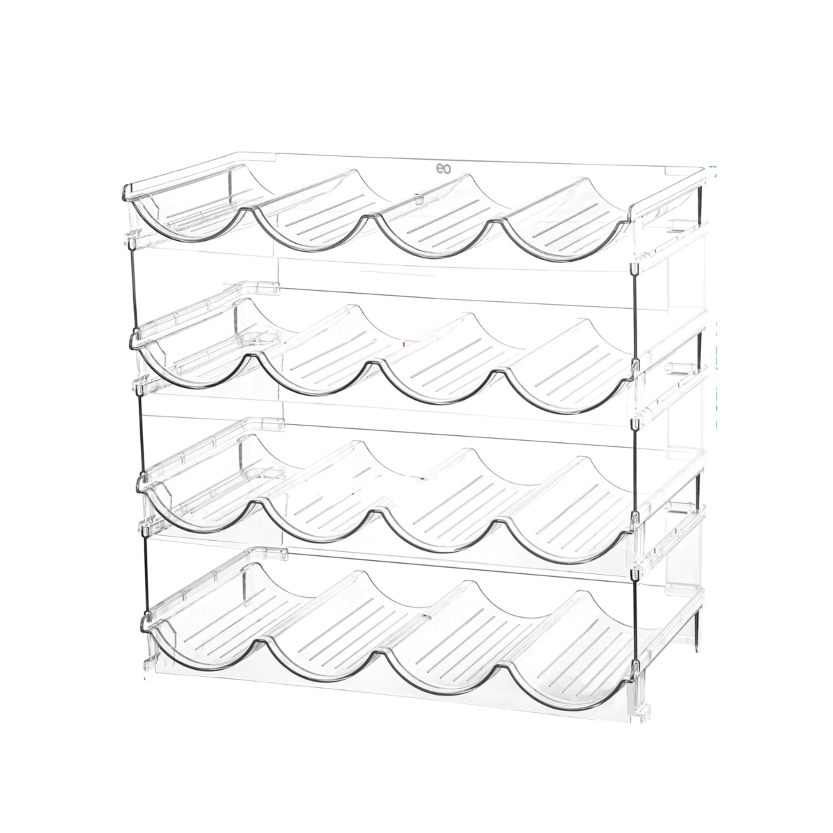 Organizador 16 Botellas Apilables Agua Y Vino Ahorra Espacio