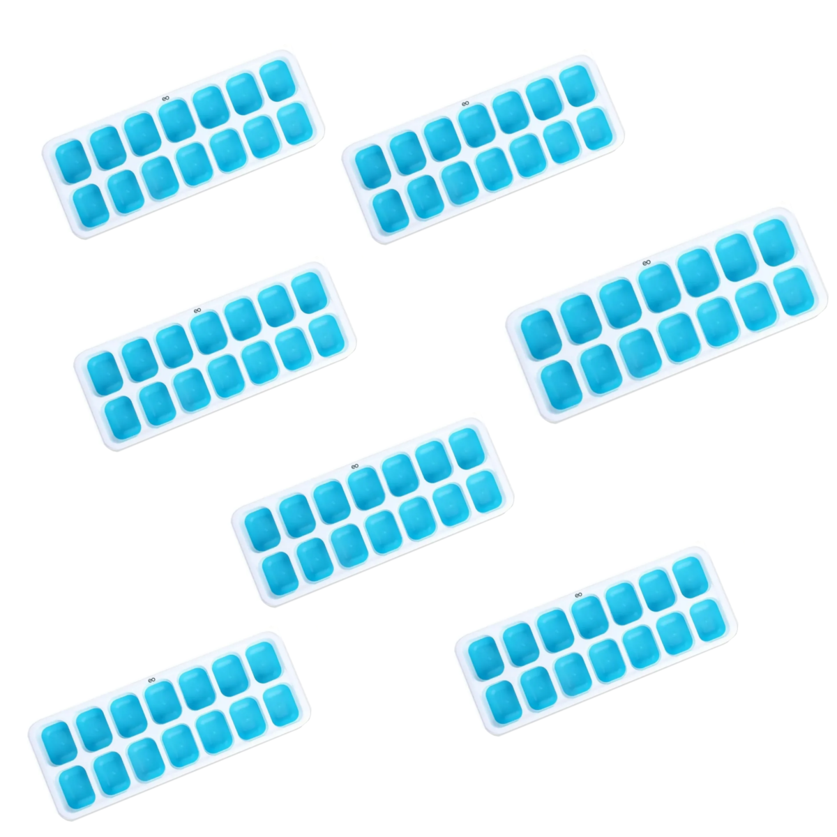 7pcs Cubitera Hielo De Silicona/moldes Para Cubitos De Hielo