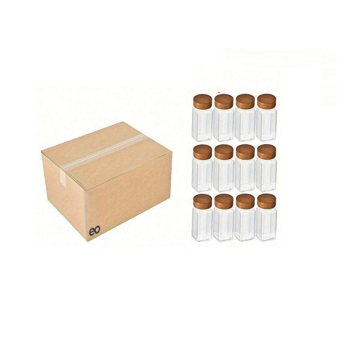 12 Especieros De Vidrio 120ml Con Etiquetas, Embudo Y Plumón