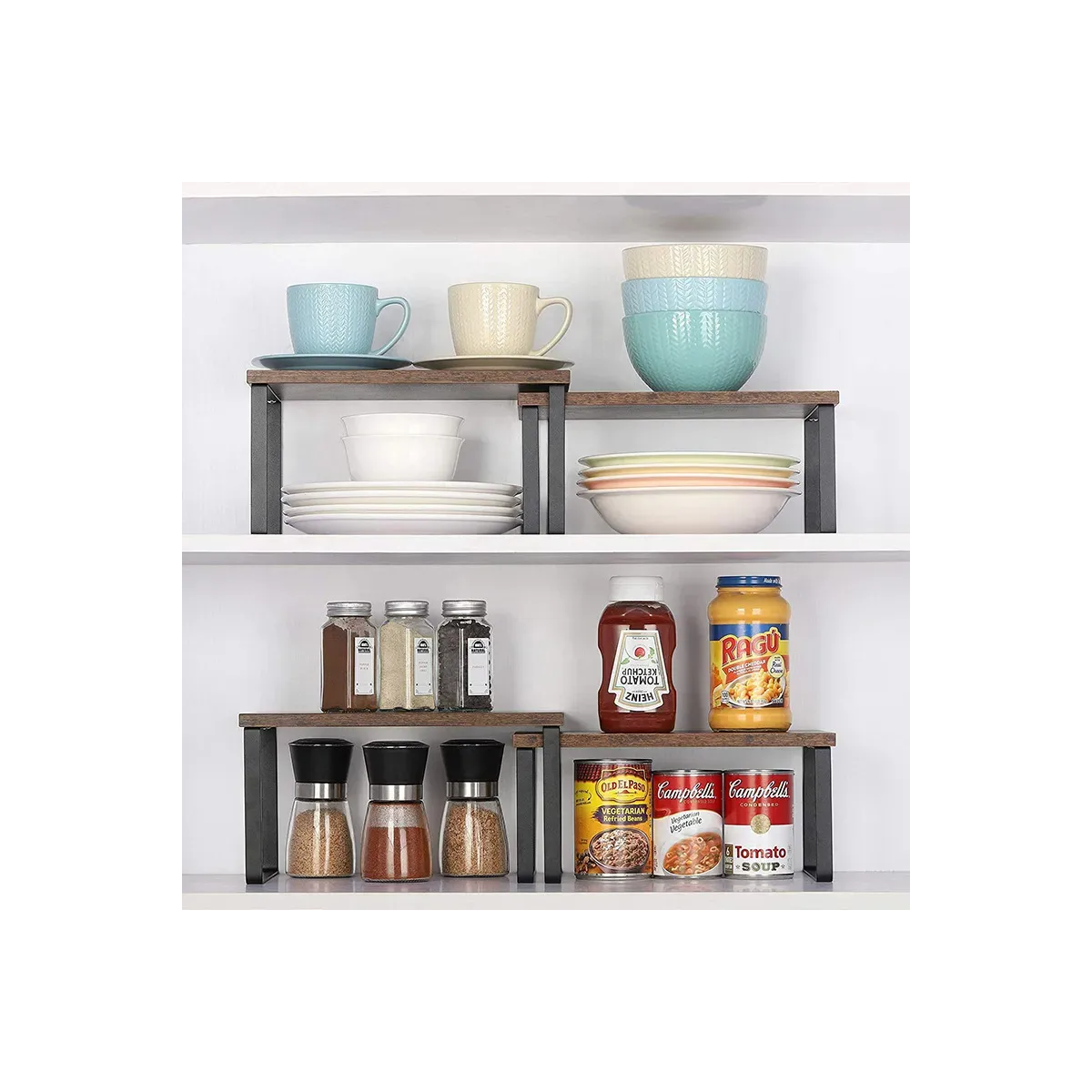 2 Especieros Organizador Repisas Estante De Cocina Madera