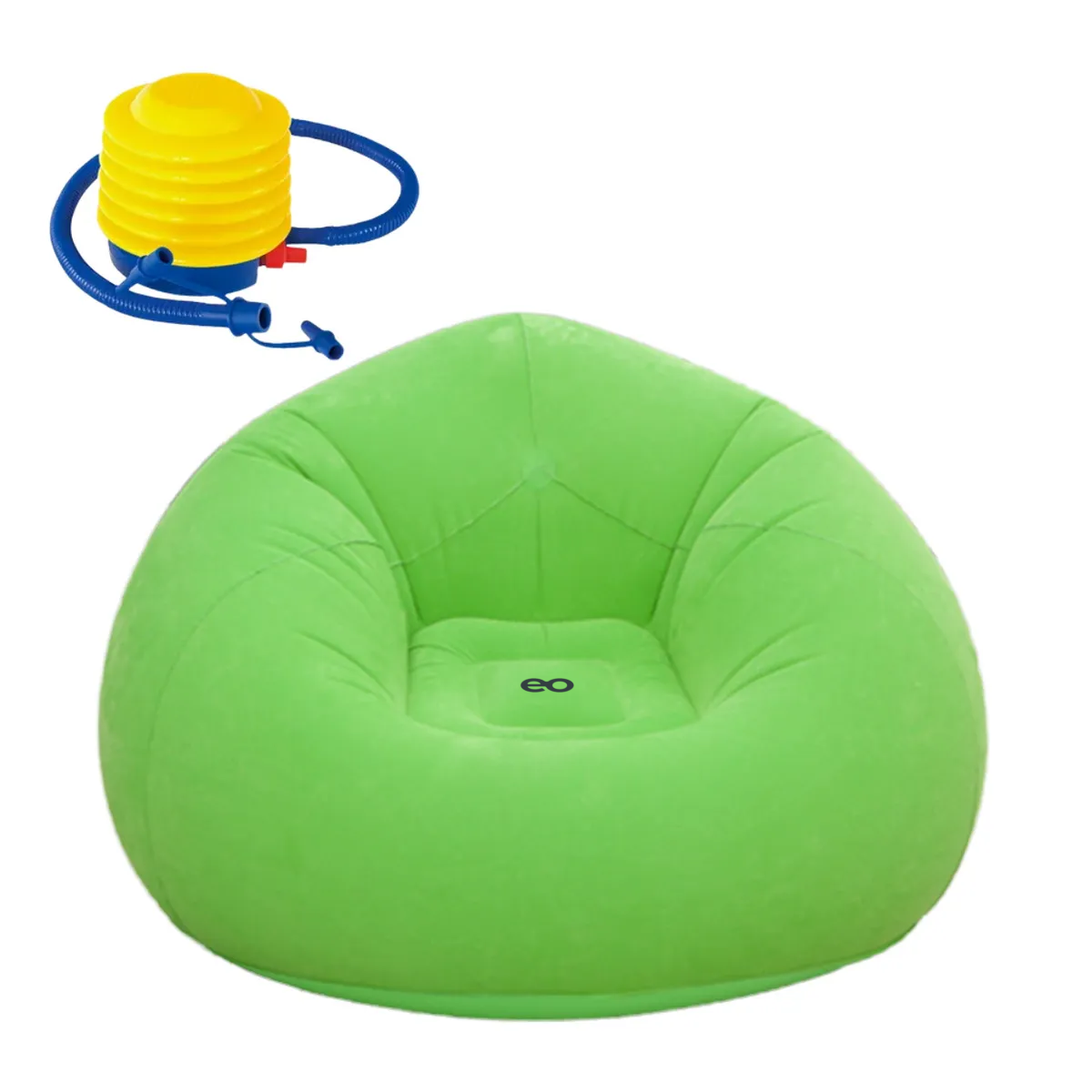 Puff Cómodo +bomba Color Verde Claro