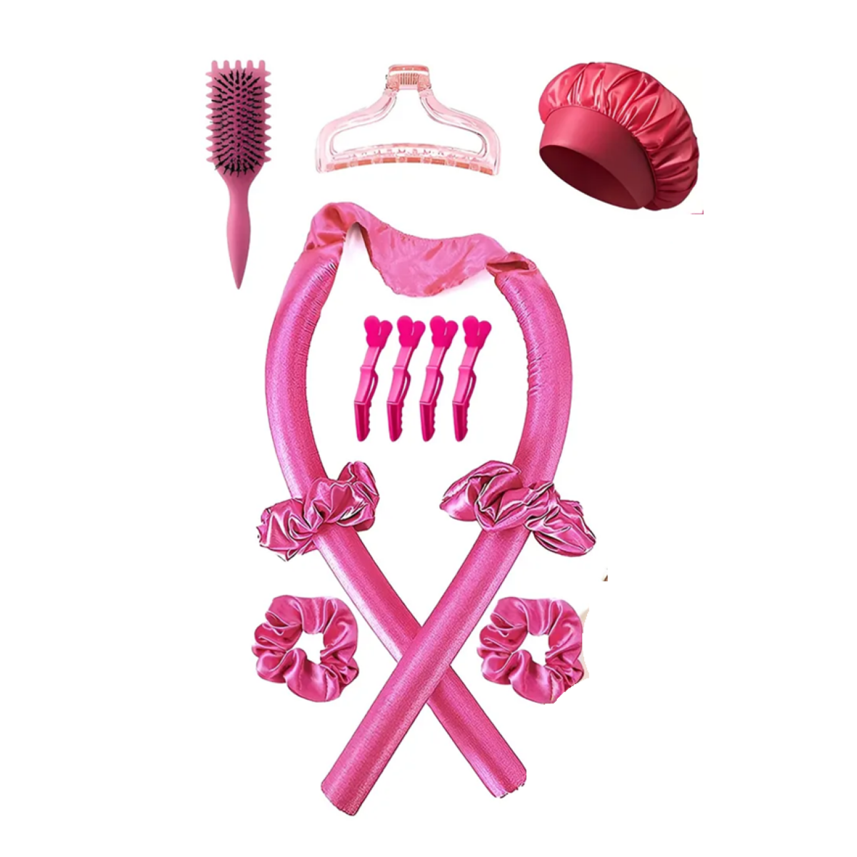 Pincel Bounce Curl Cepillo Define Style Rizado Peine Rosa