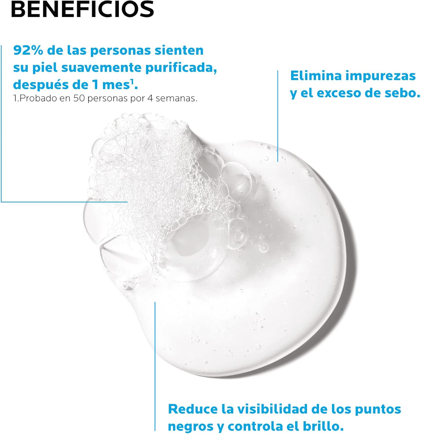 La Roche Posay Effaclar Gel Limpiador Purificante para Piel Mixta a Grasa y Sensible, 400ML