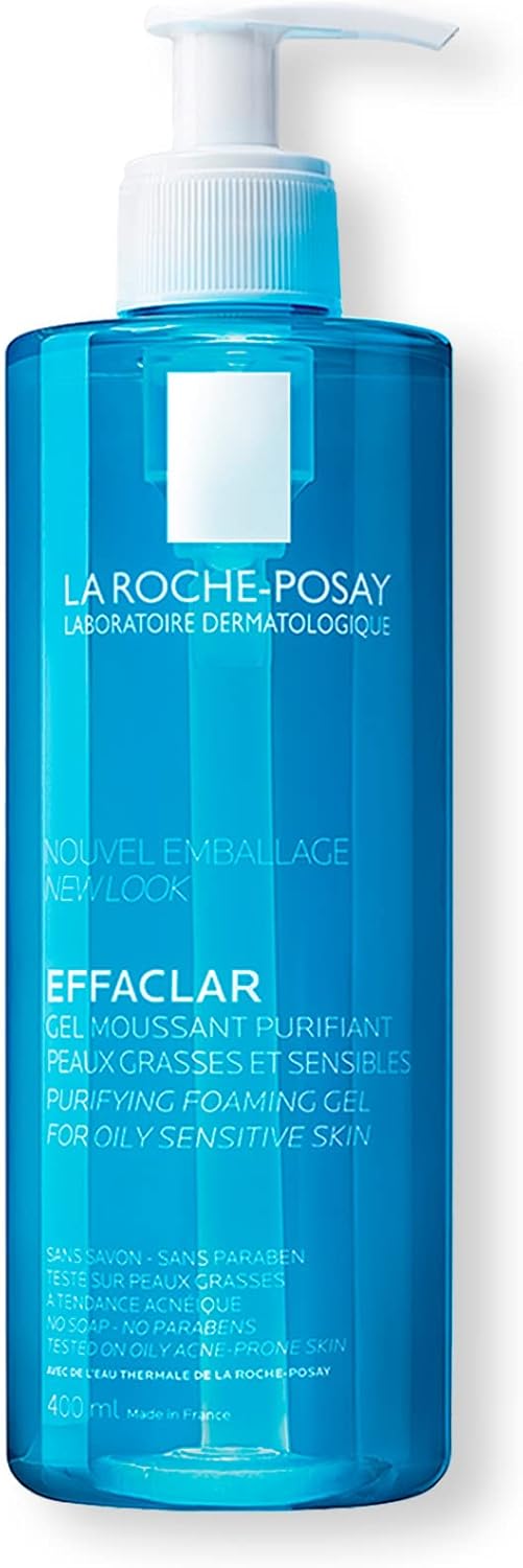 La Roche Posay Effaclar Gel Limpiador Purificante para Piel Mixta a Grasa y Sensible, 400ML