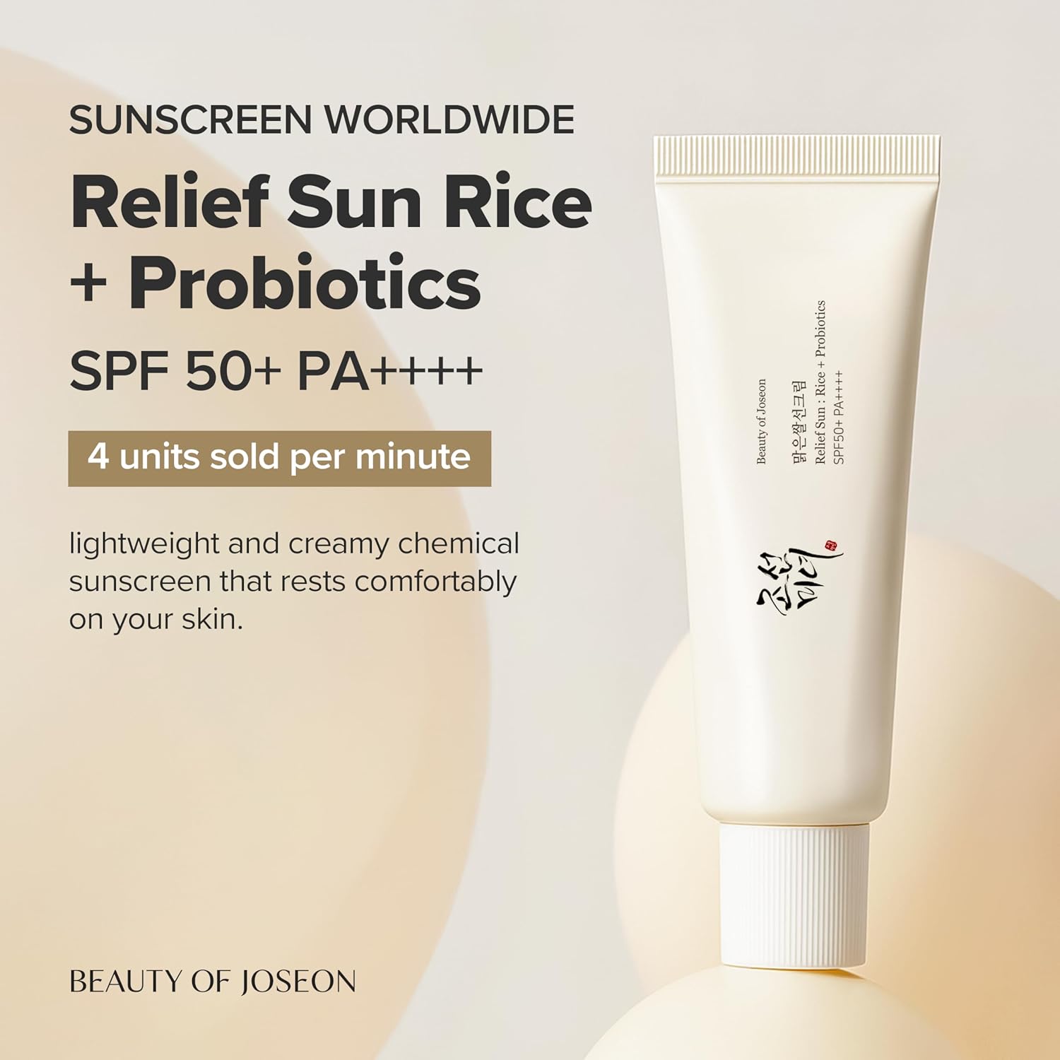 Beauty Of Joseon relief sun protector solar con arroz y probióticos ...