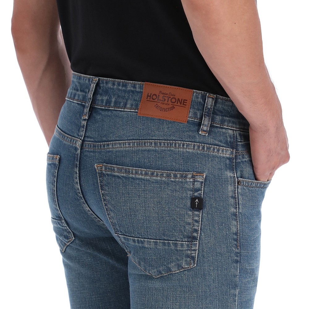Jeans de Mezclilla Premium Slim Fit Para Hombre Holstone- Pekín