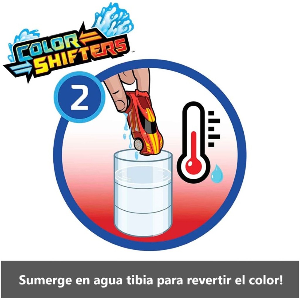Hot Wheels Color Reveal Pack 2 Autos 1:64 con Cambios de Color y Tambor Reutilizable