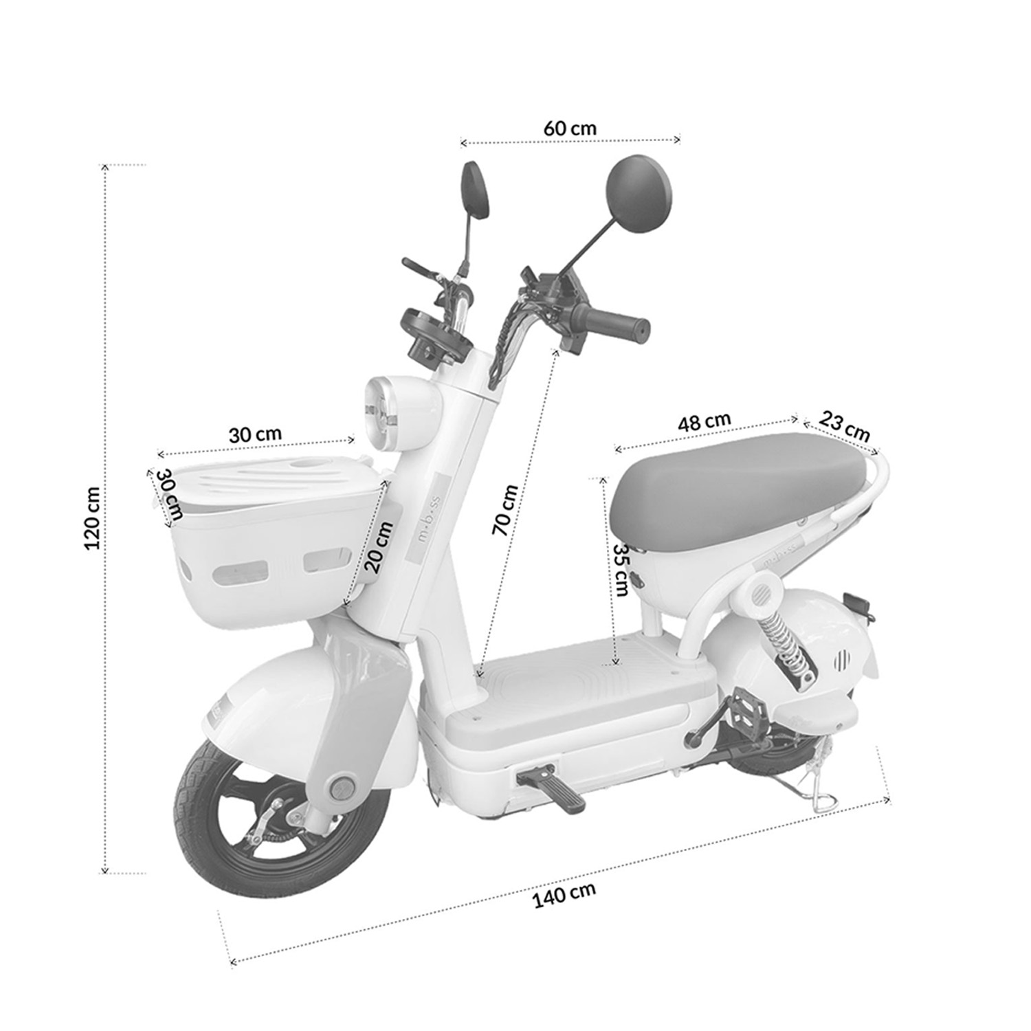 Bicicleta Electrica Bicimoto Electrica Potencia Maxima del Motor 500 W Bateria 48V 15AH Autonomia Lening Cafe