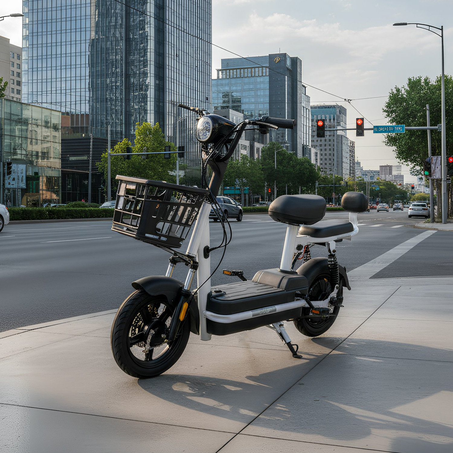 Moboss Bicicleta Electrica para Adultos Bicimoto Electrica Potencia Maxima del Motor 350 W Bateria 48V 13AH Prince Negra