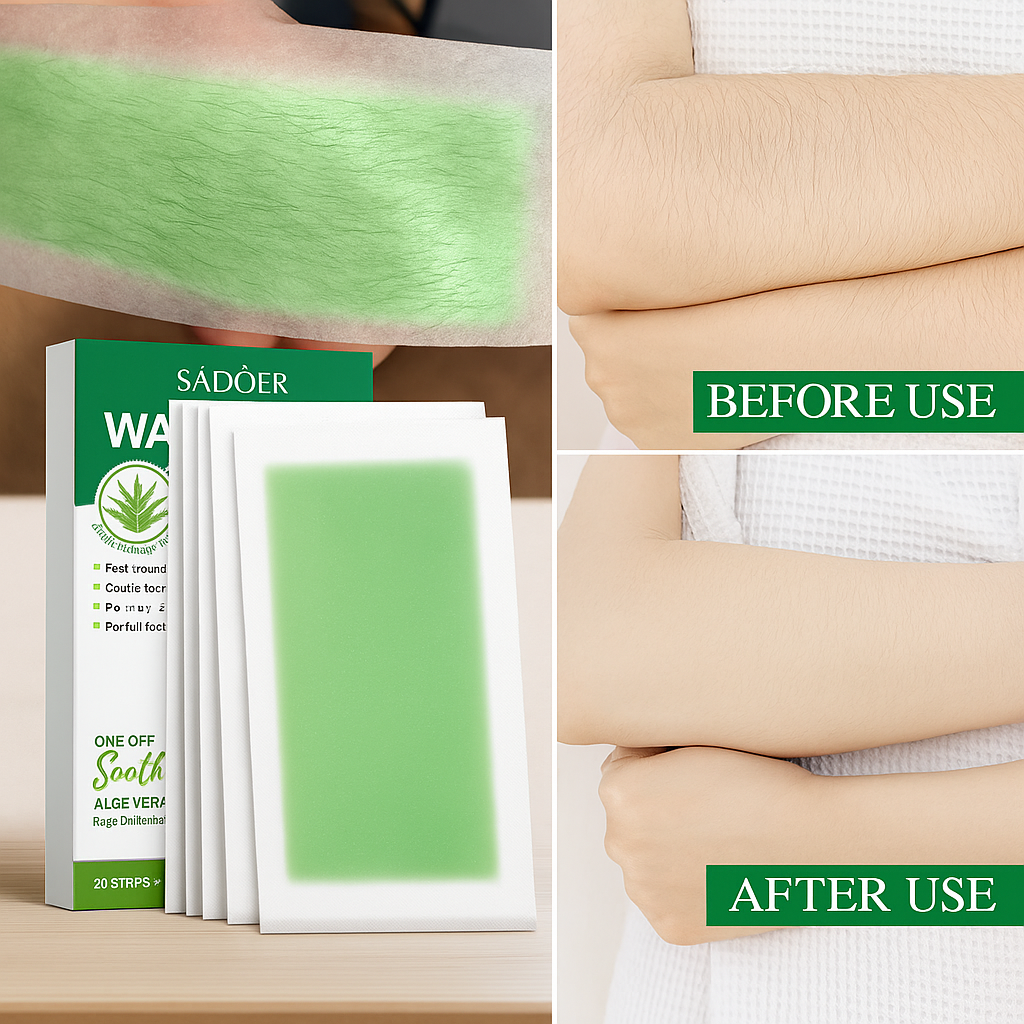 Bandas Tiras Cera Fria Aloe Depilacion Depilar Piernas Axila