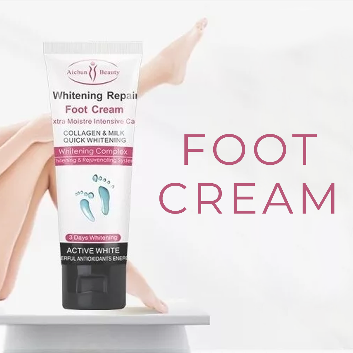 Crema Aclaradora Blanqueadora Exfoliante De Pies 100ml