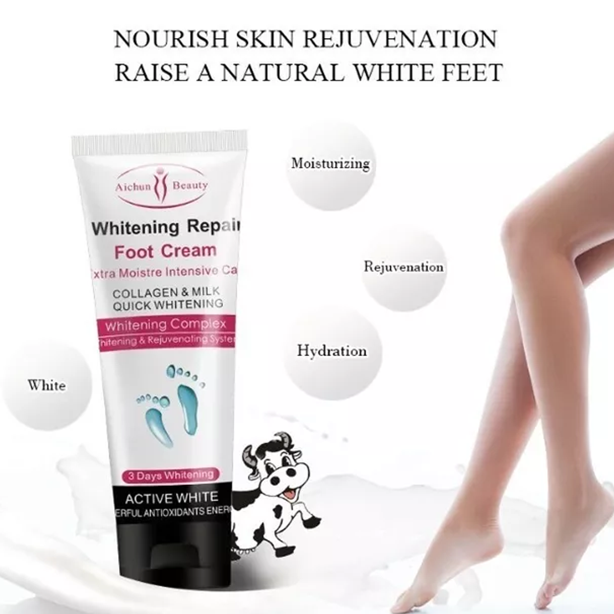 Crema Aclaradora Blanqueadora Exfoliante De Pies 100ml