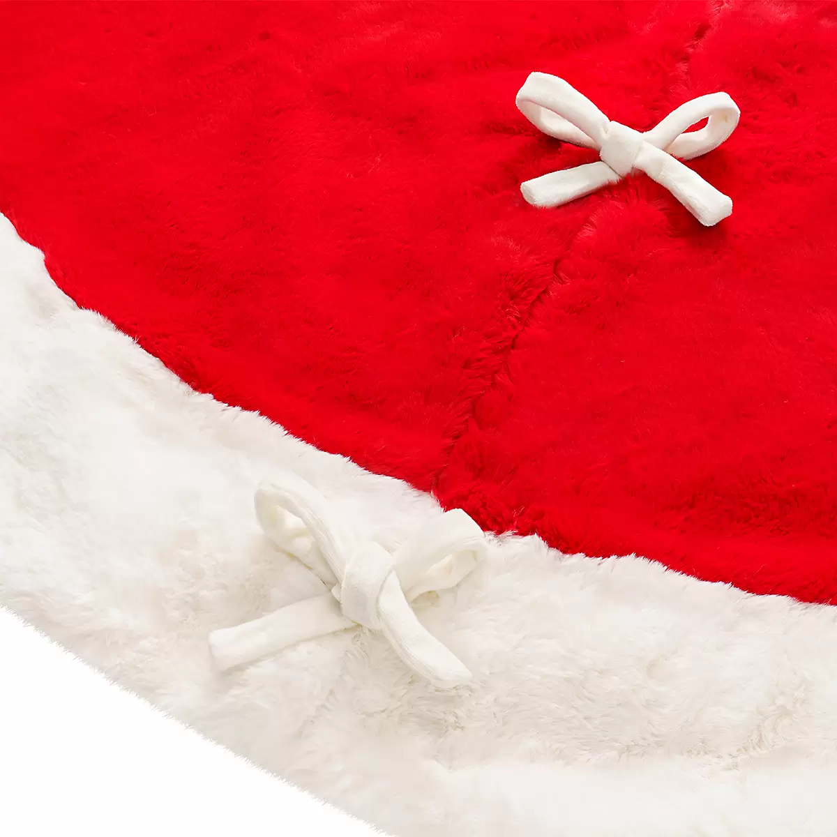 Falda para Árbol de Navidad (Pie de Arbol) 152 cm Suave de Lujo - Rojo