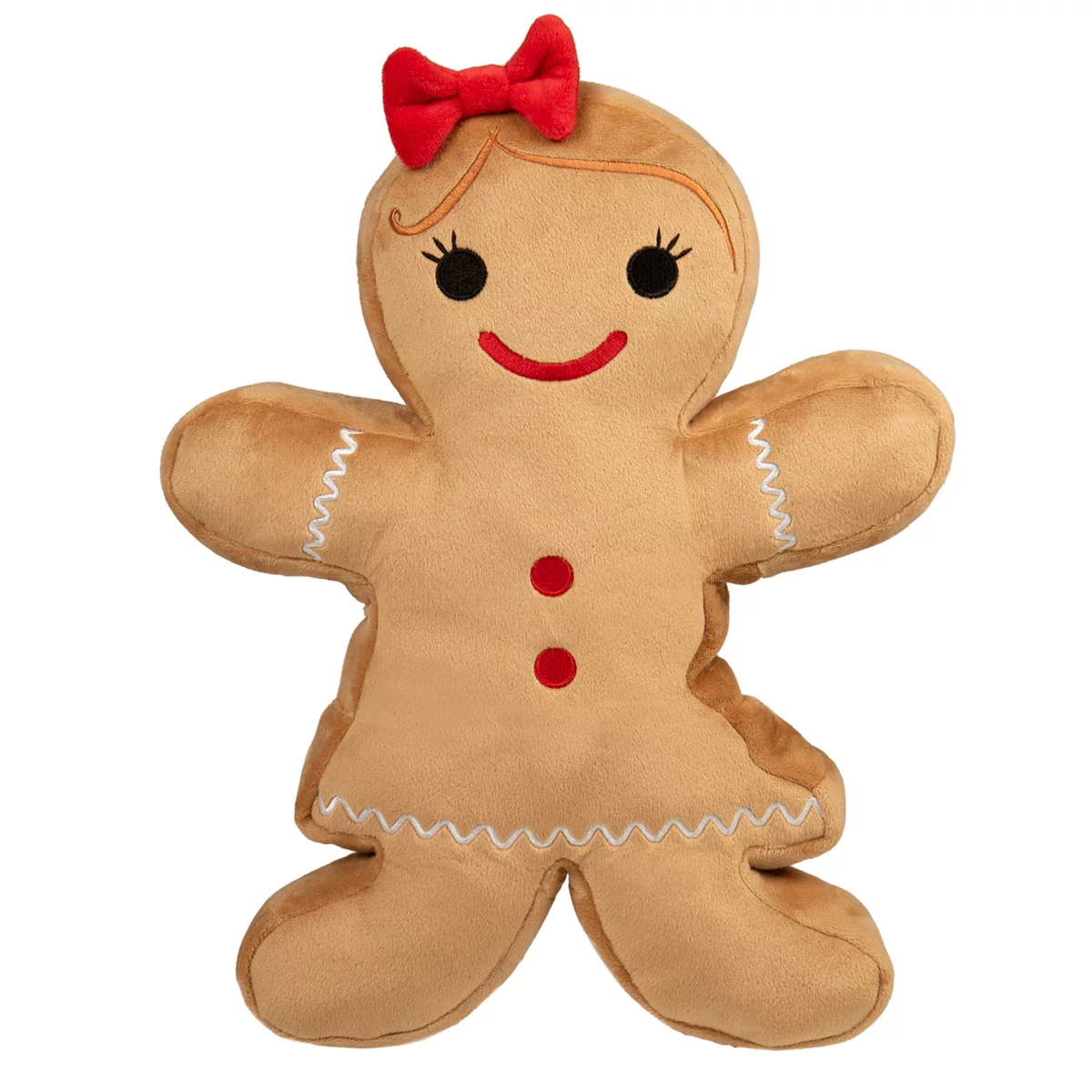 Go Dog - Juguete de Peluche de Navidad para Perro Resistente 1 pza - Mujer de Jengibre Navideña