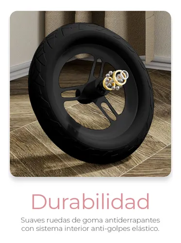 Bicicleta Infantil para Niños Pequeños Entrenadora de Equilibrio sin Pedales con Altura Ajustable Color Rosa con Cafe