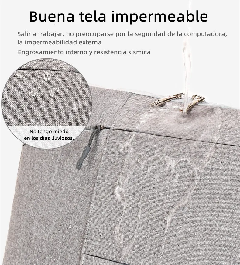 Funda para Laptop Protector para Computadora 15.6 In Tipo Bolsa Portatil Multifuncional y Resistente Color Azul