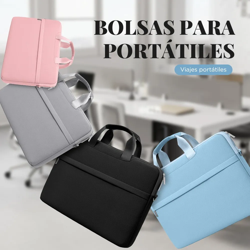 Funda para Laptop Protector para Computadora 13.3 In Tipo Maletin Portatil Multifuncional y Resistente Color Azul