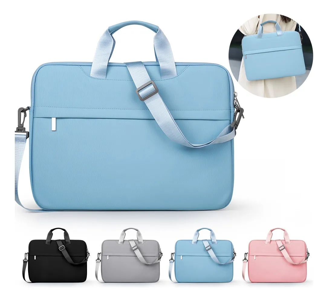 Funda para Laptop Protector para Computadora 13.3 In Tipo Maletin Portatil Multifuncional y Resistente Color Azul