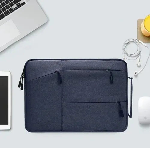 Funda para Laptop Protector para Computadora 15.6 In Tipo Bolsa Portatil Multifuncional y Resistente Color Azul