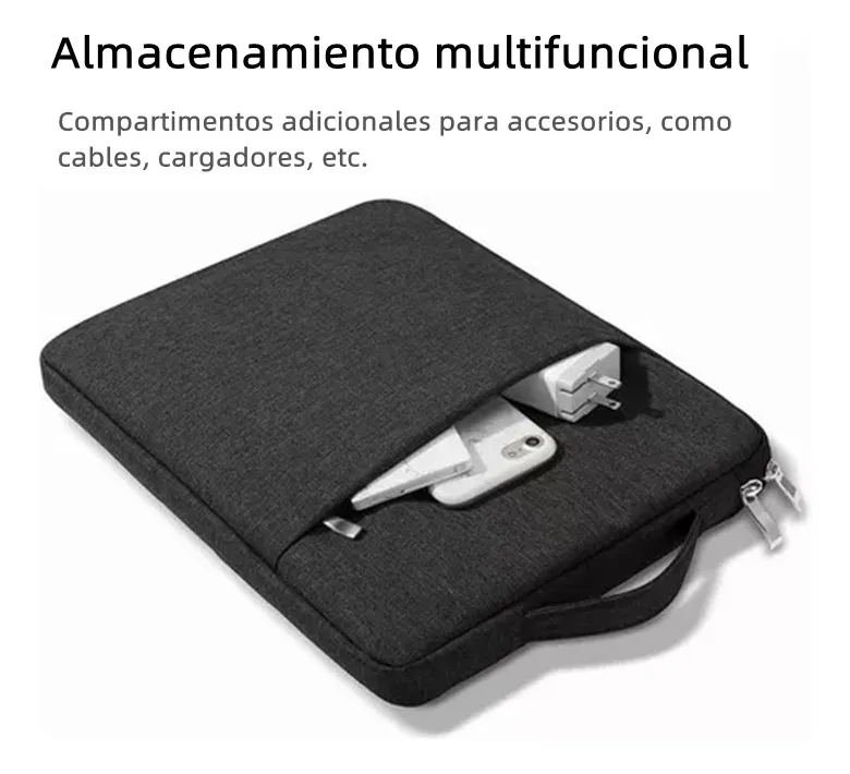 Funda para Laptop Protector para Computadora 15.6 In Tipo Bolsa Portatil Multifuncional y Resistente Color Azul