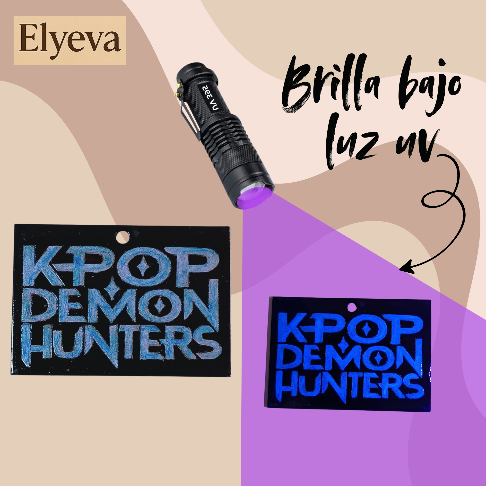 5pz K-pop Demon Hunters Portavasos Flourecente Saja Boys