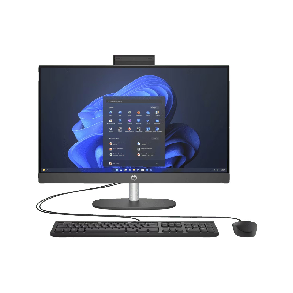 OPEN BOX: HP Pro One 245 G10 23.8", AMD Ryzen 7 7730U, 8GB RAM, 512GB SSD, Windows 11 Home, Negro