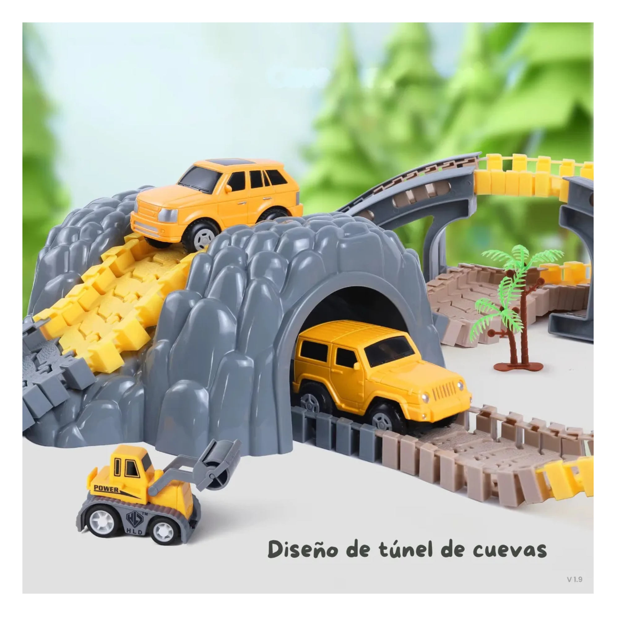 Pista De Carros Juguete Excavación De Fosiles Construcción - Multicolor De buena calidad y buen Diseño con Accesorios