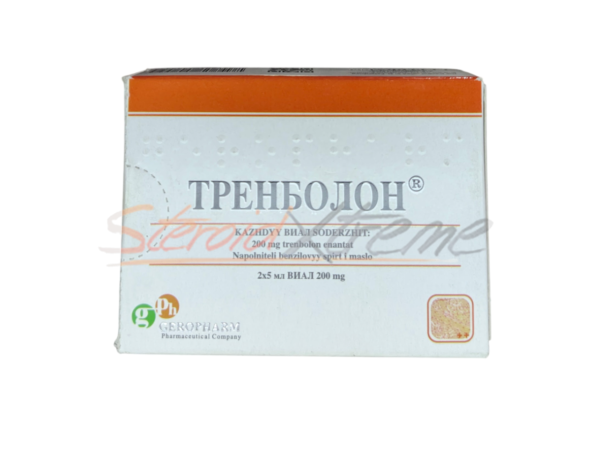 Trenbolone E Geropharm Enantato Inyectable 200mg 2x5ml Masa Densa y Fuerza Extrema