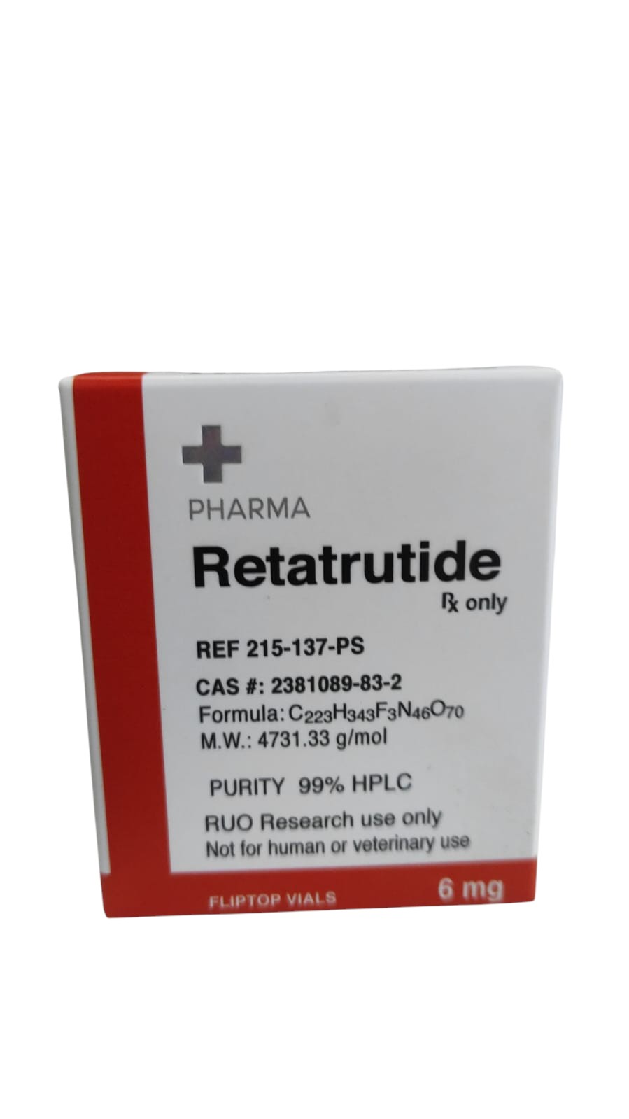 Retatrutide + Pharma tirzepatide GLP1 GIP GC 6mg 2ml