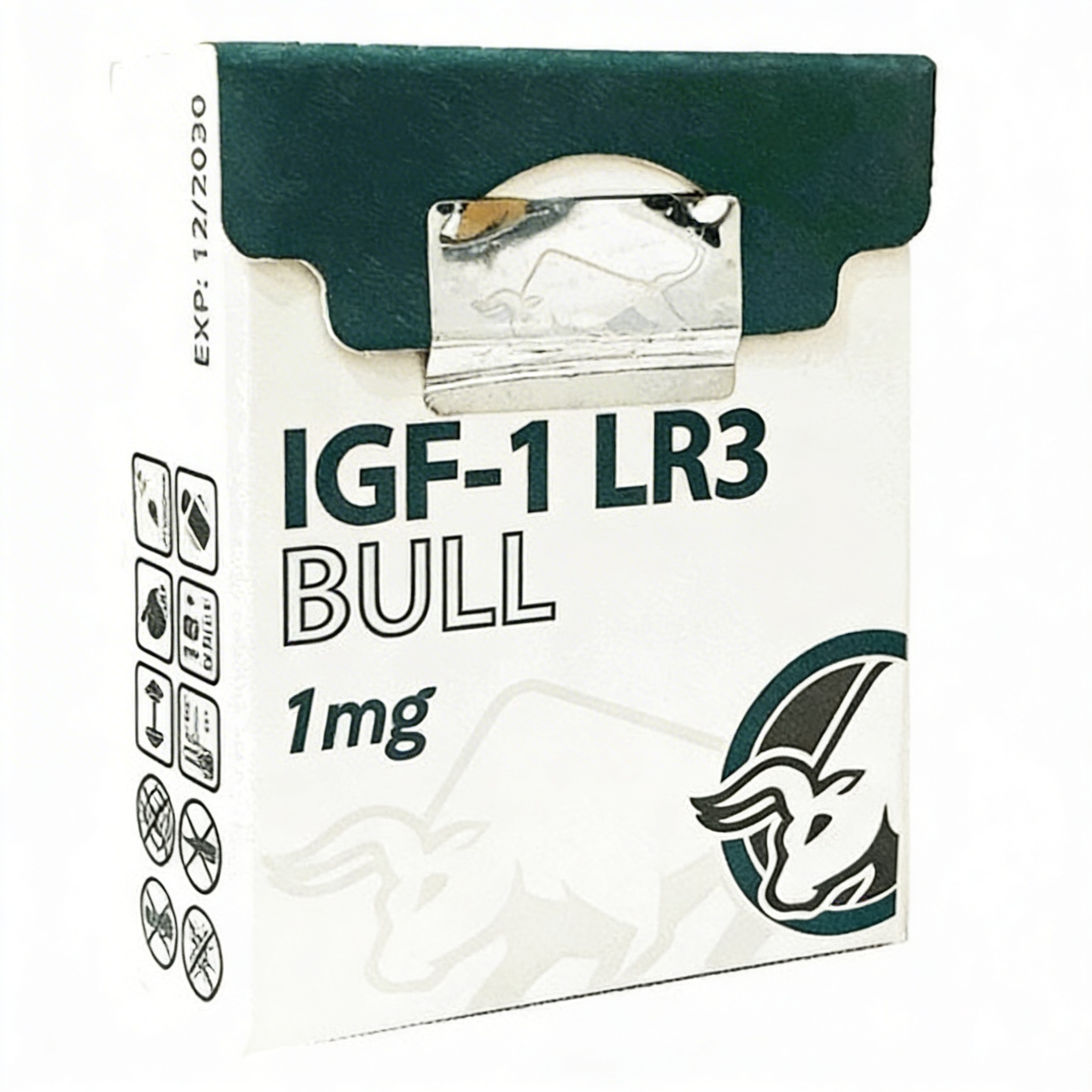 Suplemento Alimenticio Deportivo IGF-1 LR3 Bull Factor Crecimiento 1mg
