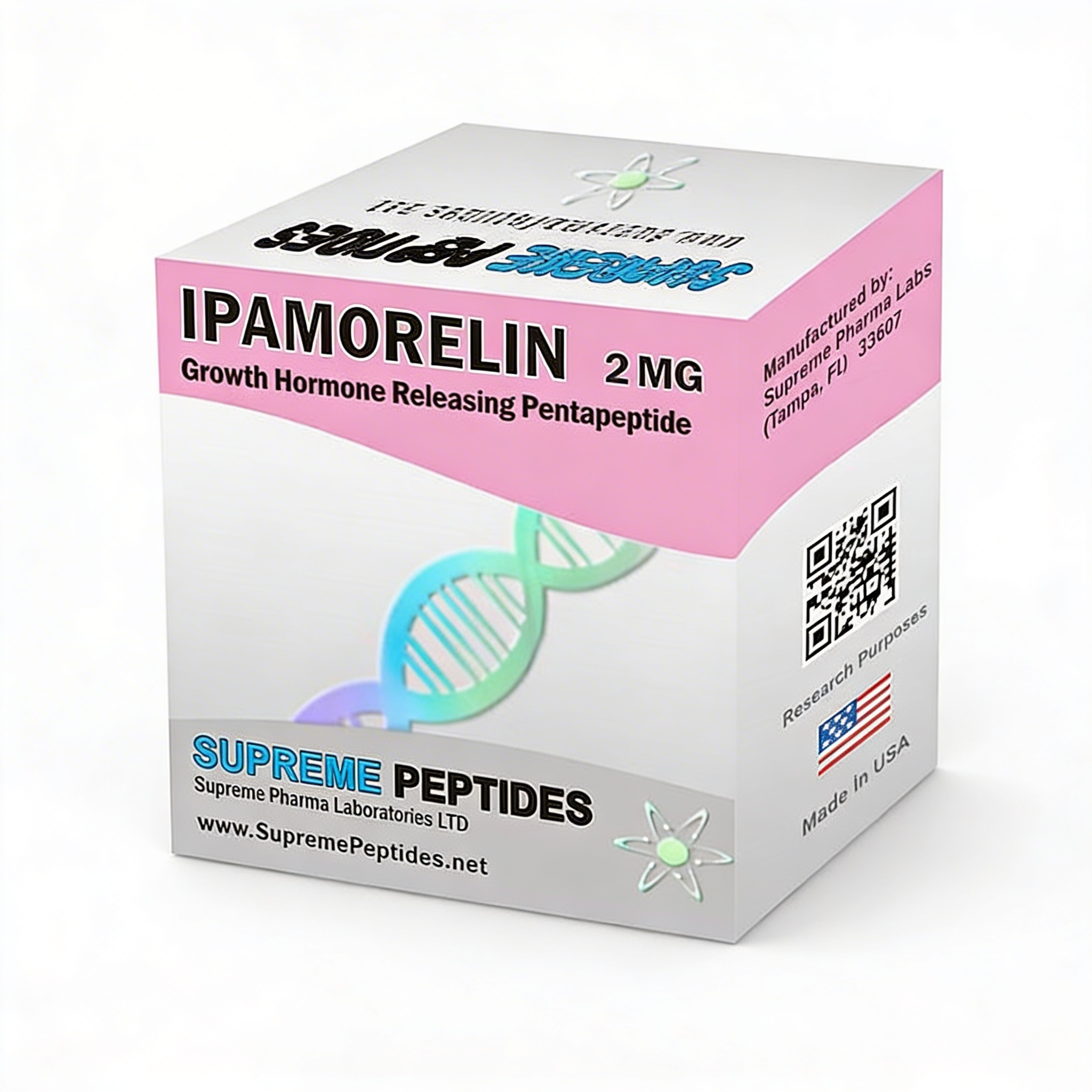 Suplemento Alimenticio Deportivo Ipamorelin Supreme Peptides Estimulacion  De HGH Y Recuperacion 2ml 2mg