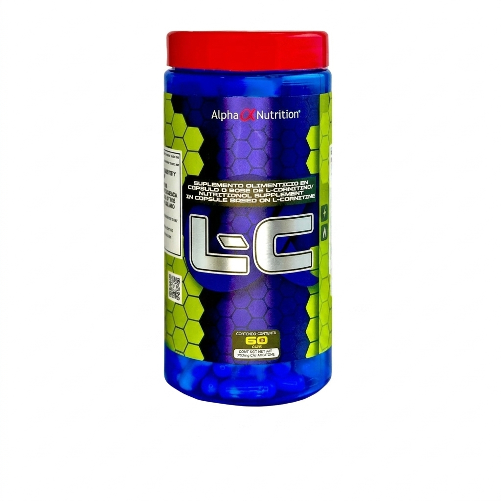 Suplemento Alimenticio Deportivo L-C Alpha Nutrition L-Carnitina 750mg Sin Estimulantes Energia Oral 60 Caps