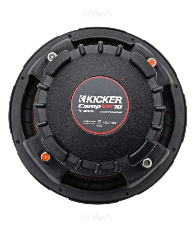 Subwoofer Kicker 43CVR104 CVR104 10 Pulgadas 700w Max Color Negro