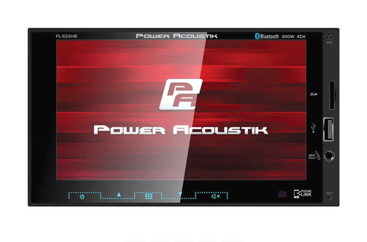 Pantalla  2 din Power Acoustik 6.2 PL-622HB Usb Sd Bt Androd Link