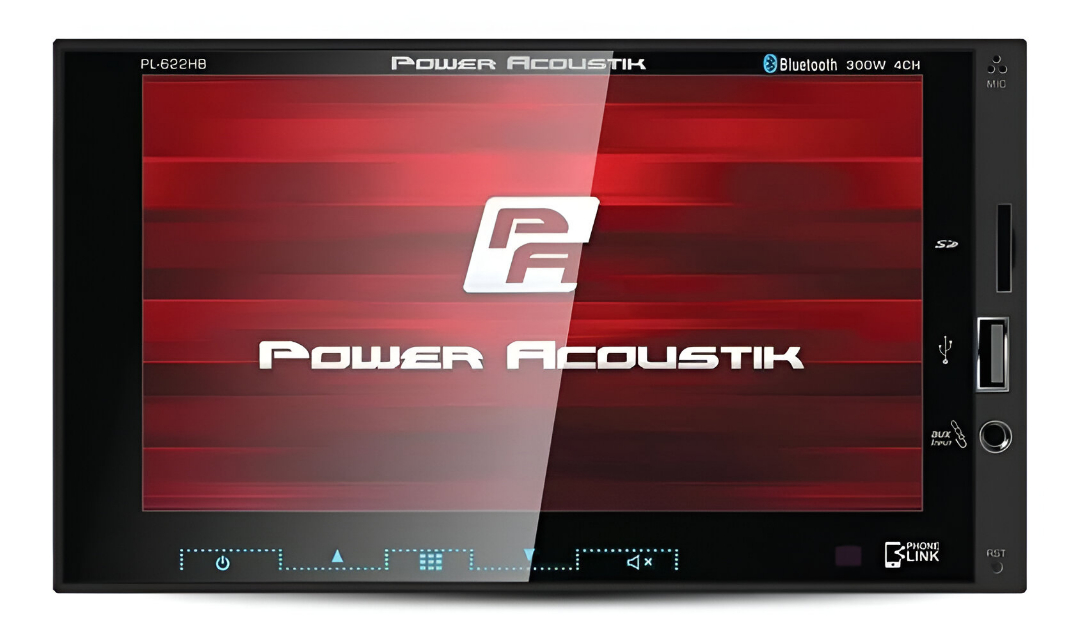 Pantalla  2 din Power Acoustik 6.2 PL-622HB Usb Sd Bt Androd Link